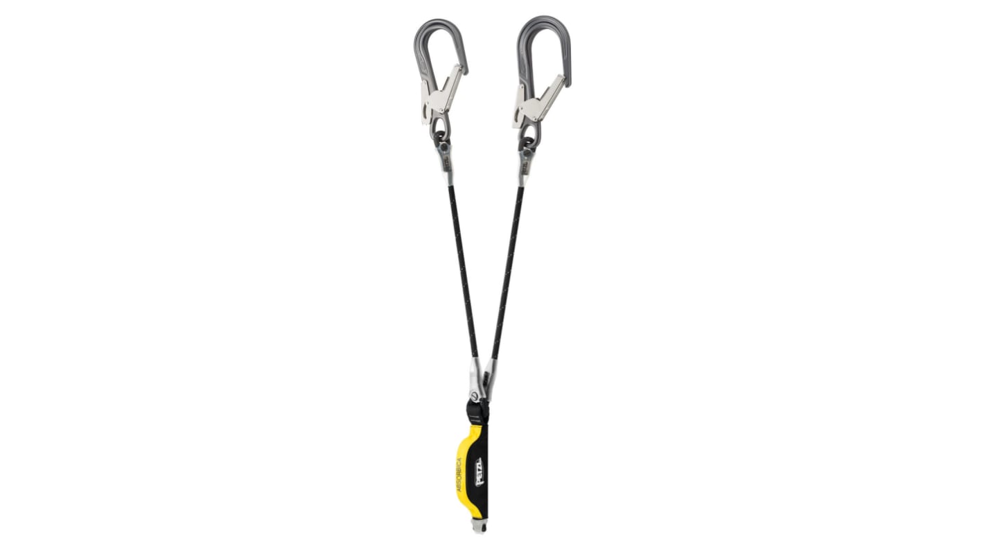 Cordino arresto cadute Petzl con cordino  con cordino doppio, L. tot. 1.3m, 100kg