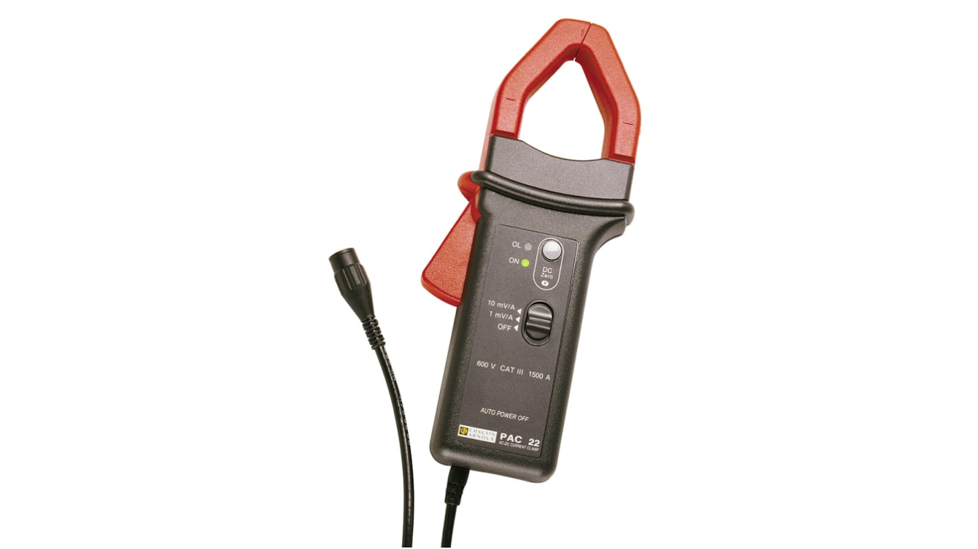 Chauvin Arnoux PAC22 Clamp Meter, 1.4kA dc, Max Current 1kA ac CAT III 600 V, CAT IV 300 V