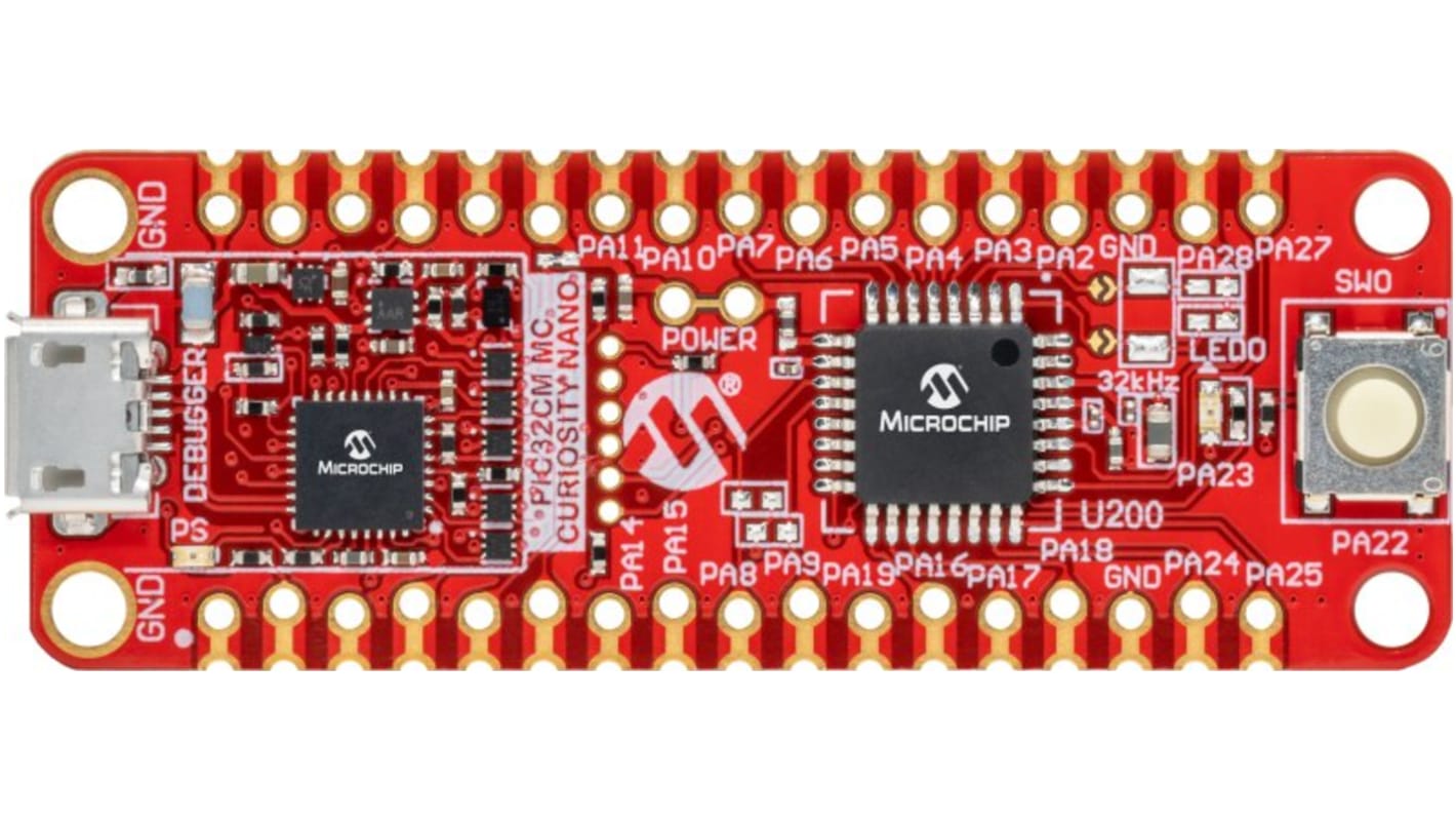 Kit di valutazione PIC32CM MC00 Curiosity Nano Microchip, CPU MCU 32 bit