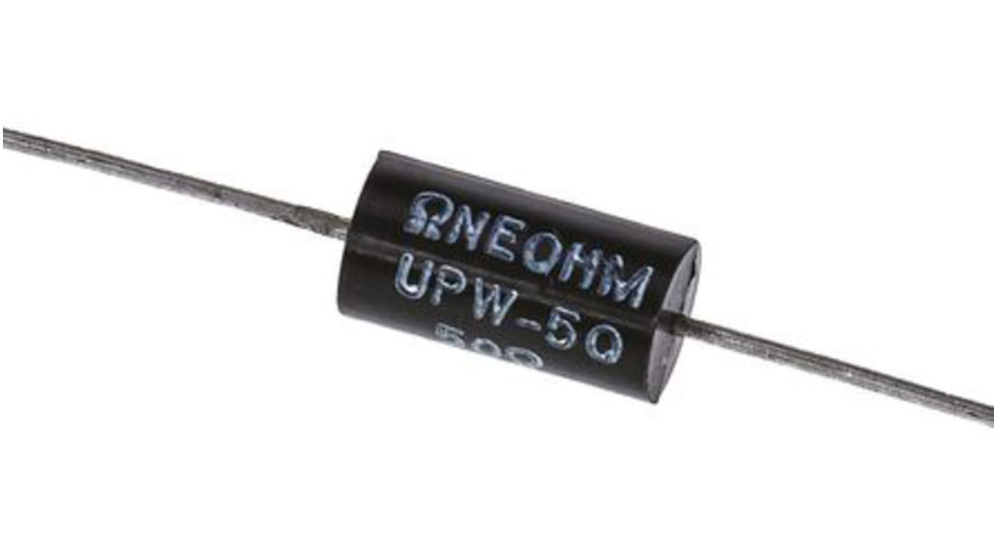 TE Connectivity 50Ω Wire Wound Resistor 0.5W ±0.1% UPW50B50RV