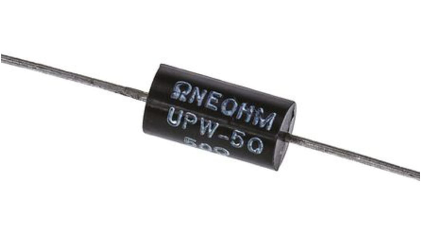 TE Connectivity 巻線 抵抗器 0.5W 50Ω ±0.1%, UPW50B50RV