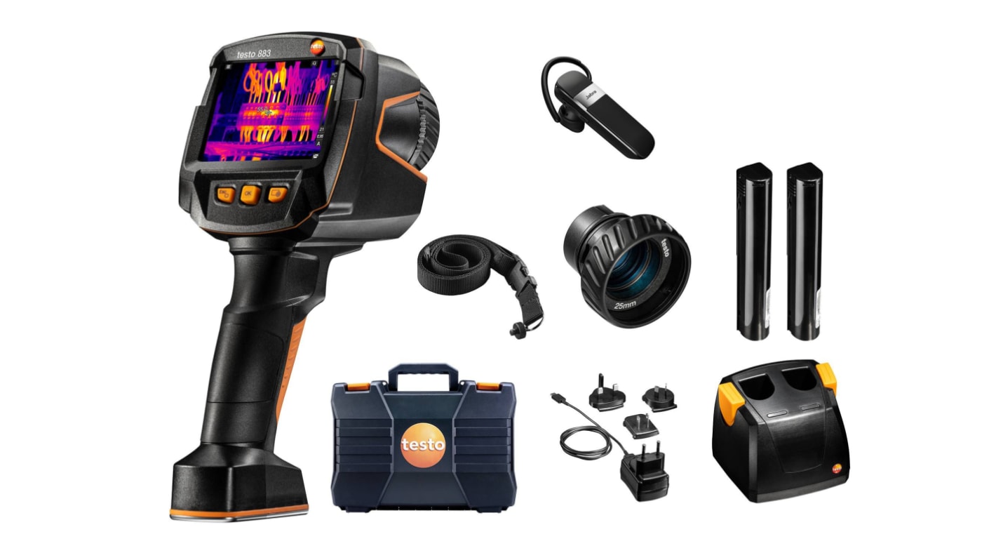 Testo 883 Thermal Imaging Camera Kit, -30 → +650 °C, 320 x 240pixel Detector Resolution