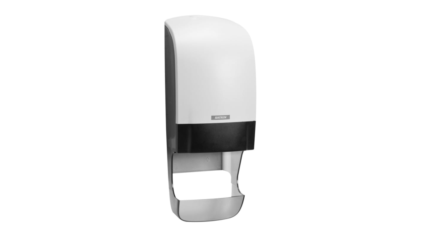 Metsa White Plastic Toilet Roll Dispenser