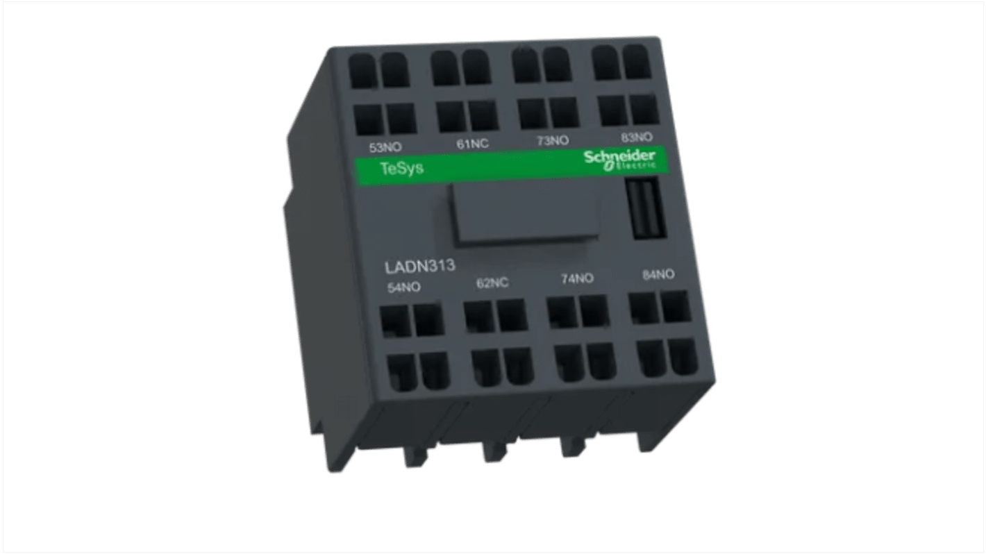 Schneider Electric LADN Hilfskontaktblock 3-polig TeSys, 3 Schließer + 1 Öffner Frontmontage 5 mA, 17 V