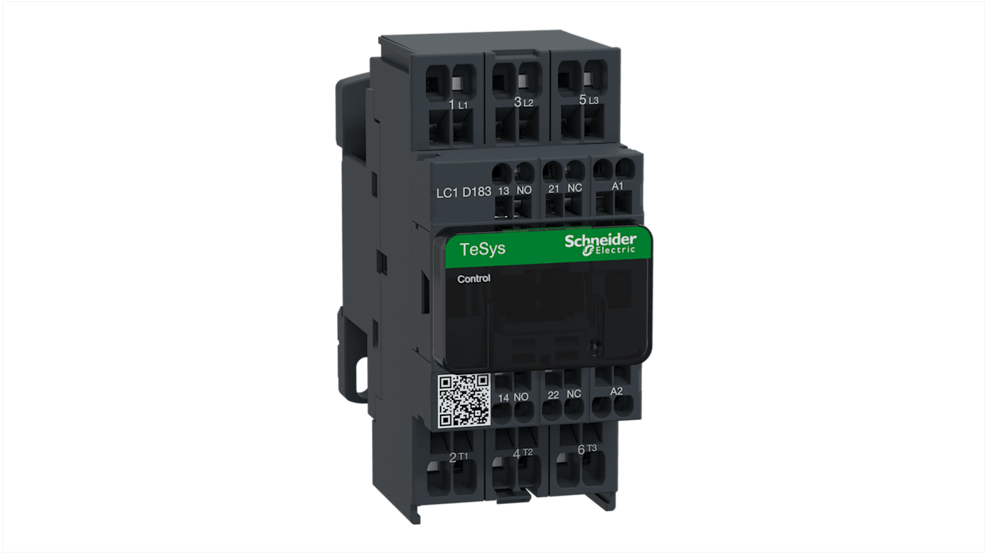 Contattore Schneider Electric, 3 poli, 3 NA, 18 A, 7,5 kW, bobina 110 V