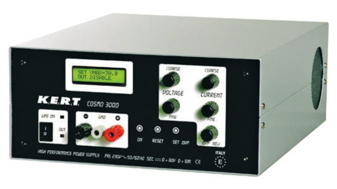 Kert Bench Power Supply, 0 → 30V, 0 → 10A