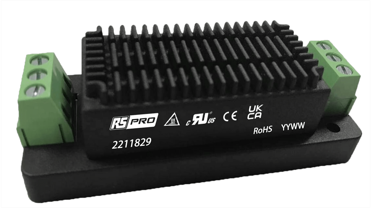 RS PRO DIN Rail Power Supply, 9 → 36V dc dc Input, 24V dc dc Output, 1.25A Output, 30W