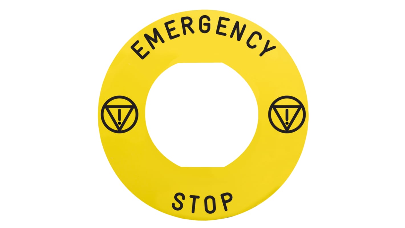 Harmony XB4 Beschriftung Legende für ZBZ1605 Emergency Stop