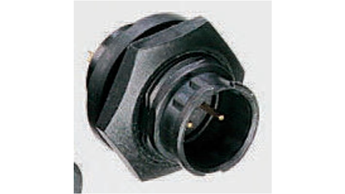 Switchcraft EN3 Rundsteckverbinder Stecker 8-polig, Tafelmontage, Lötanschluss IP68, IP69K