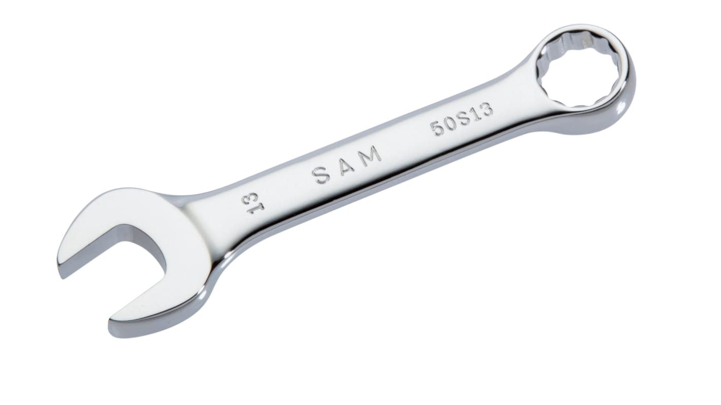 SAM Combination Spanner, 13mm, Metric, Height Safe, Double Ended, 109 mm Overall