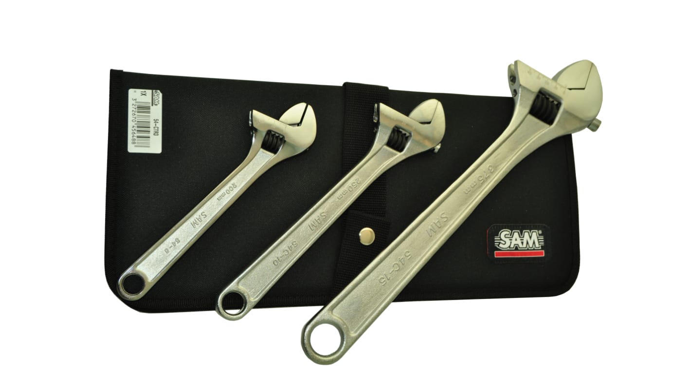 Clé de serrage SAM, Long. 203,2 mm, 254 mm, 381 mm, Acier chrome vanadium