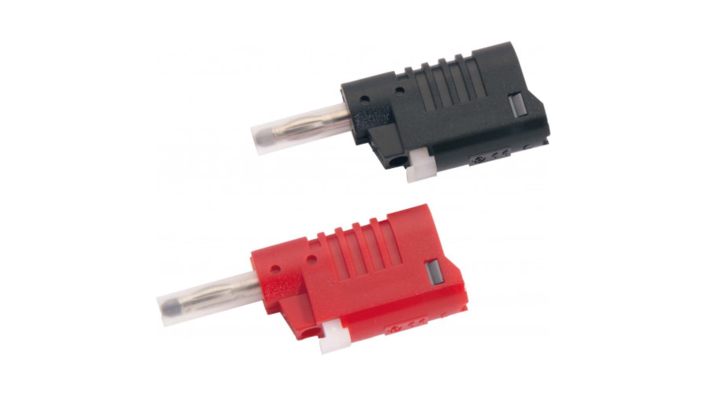 Conector banana Macho, Rojo