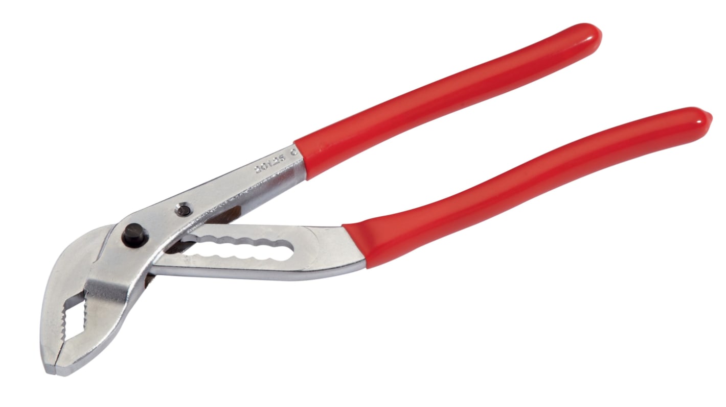 SAM Water Pump Pliers, 250 mm Overall, Bent Tip, 40mm Jaw