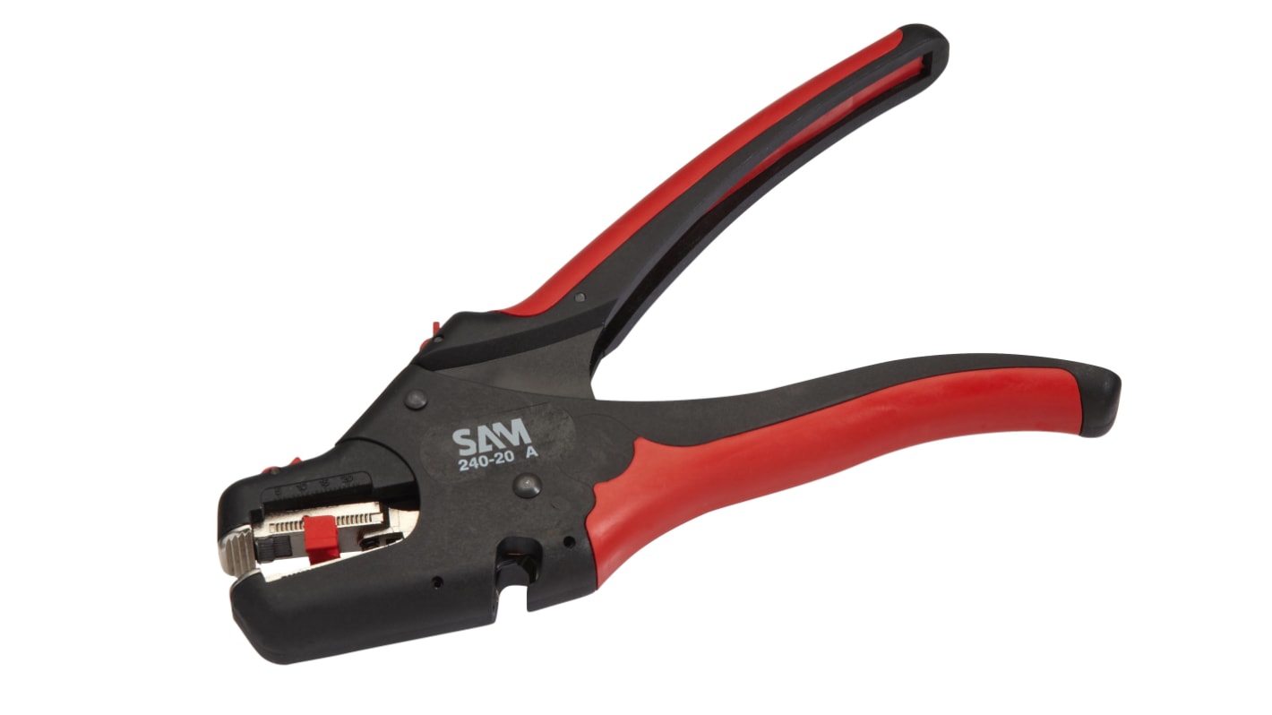 SAM 240-20A Series Wire Stripper, 4 mm² Min, 6 mm² Max, 190 mm Overall