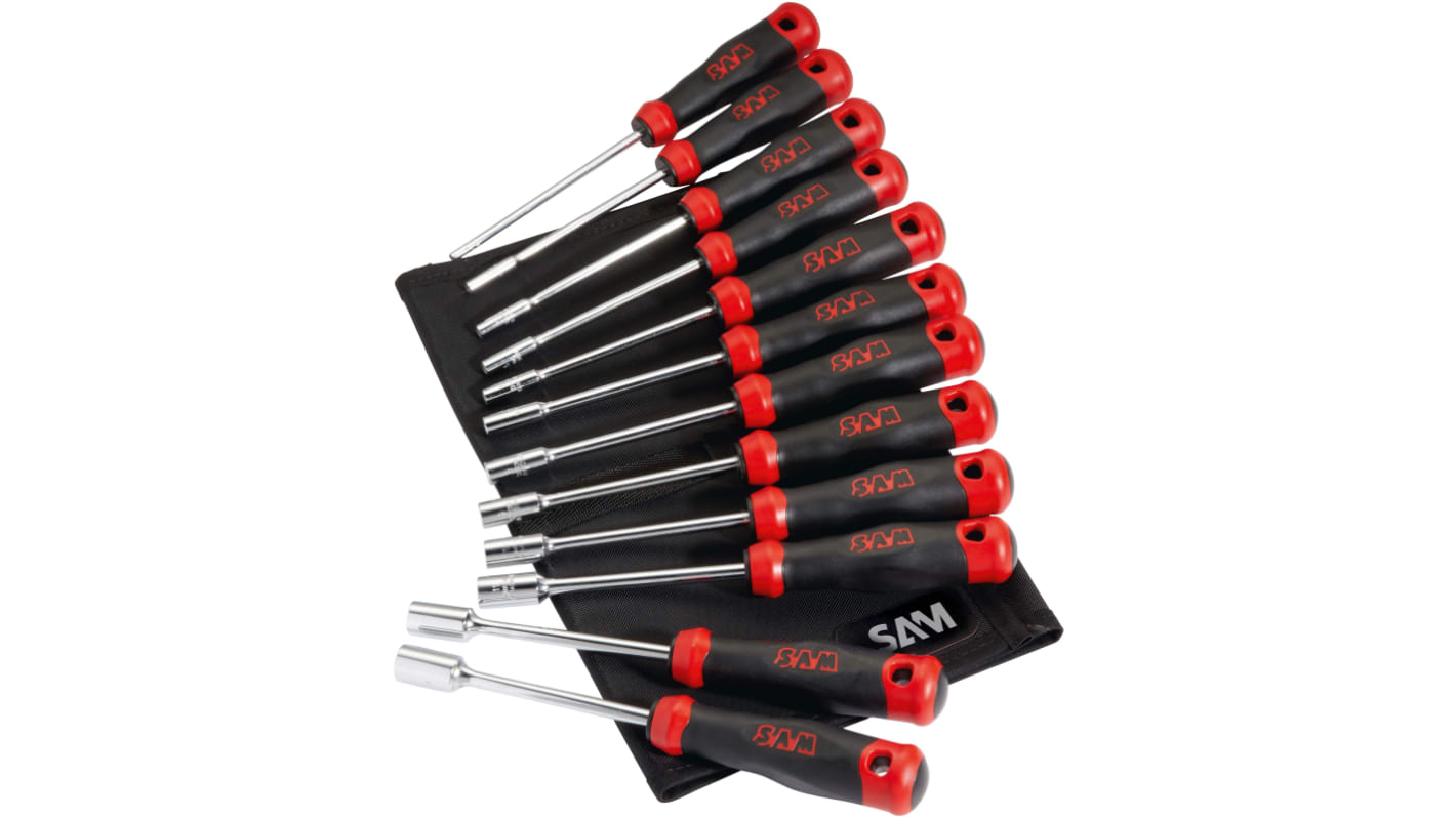 SAM Nut Driver Set, 12 Pieces 3.5 mm → 13 mm Tip