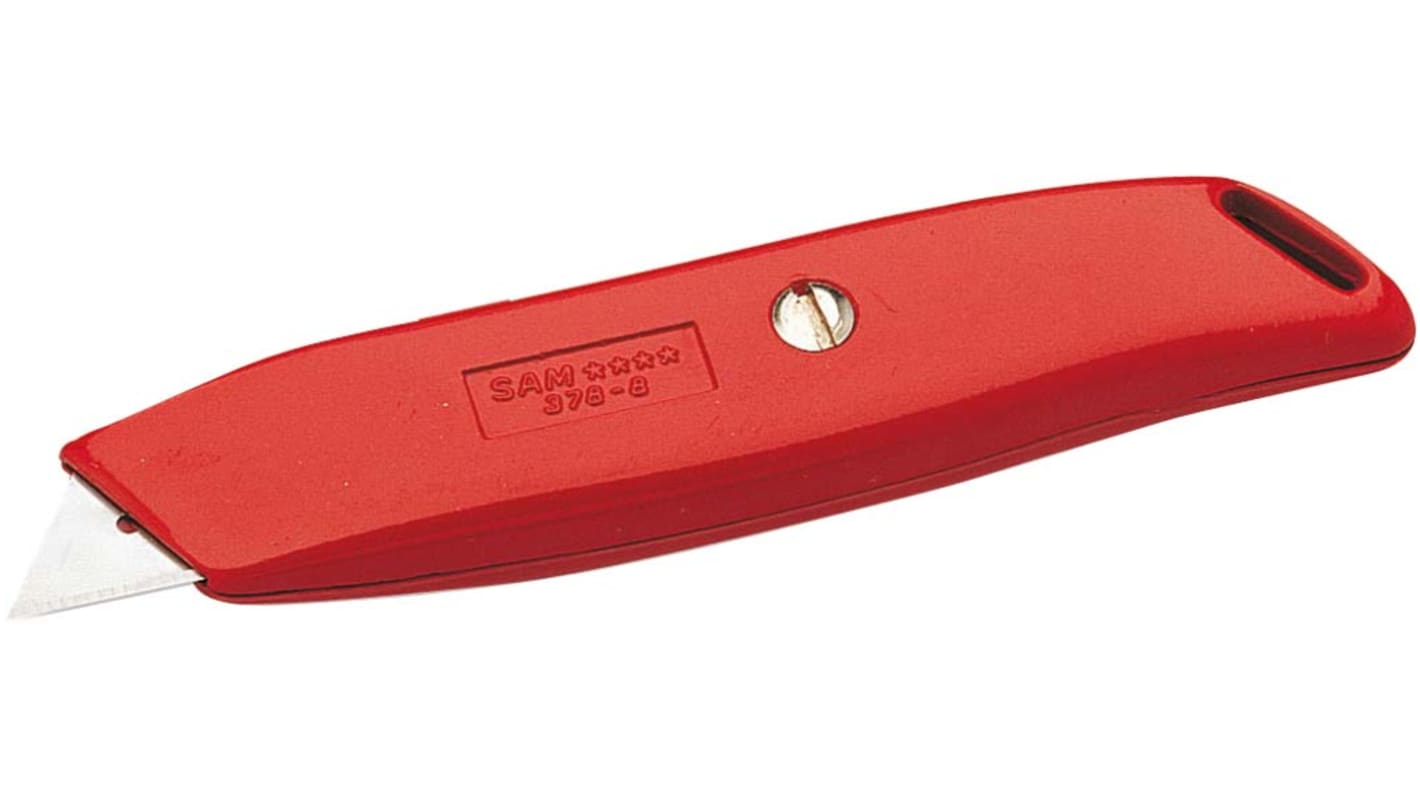 SAM Safety Knife with Straight Blade, Retractable