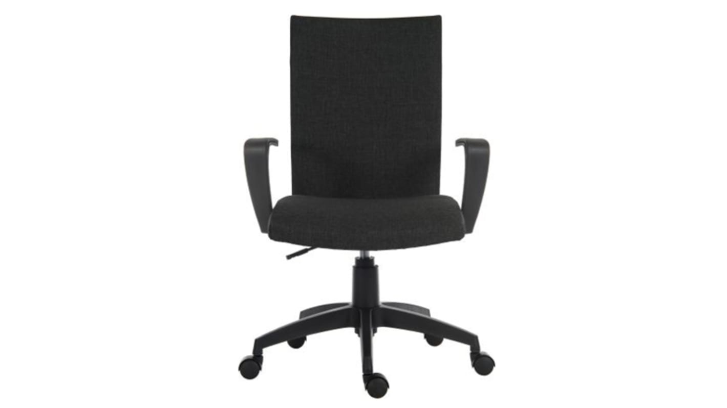 RS PRO Black Fabric Executive Chair, 120kg Weight Capacity RS