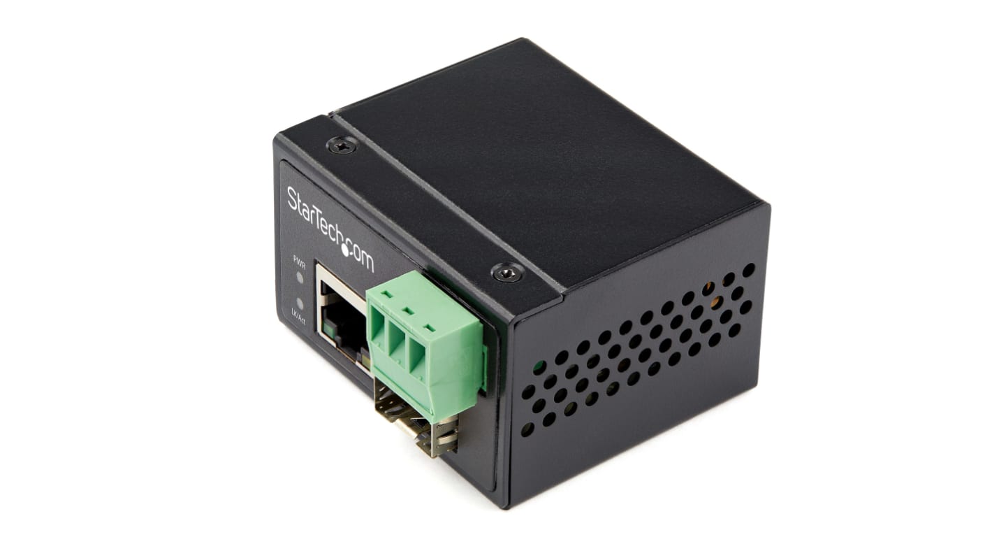 StarTech.com Ethernet-Medienkonverter 10 Mbps, 100 Mbps, Vollduplex, Einzelmodus, Multimodus 100m, Anschluss: RJ45, SFP