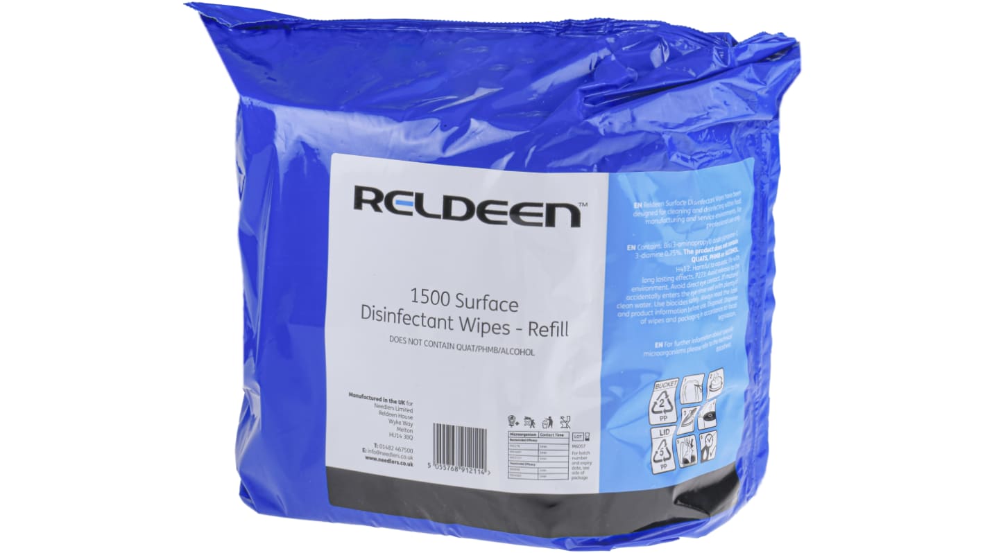 Reldeen Disinfectant Wipes, Bucket of 1500