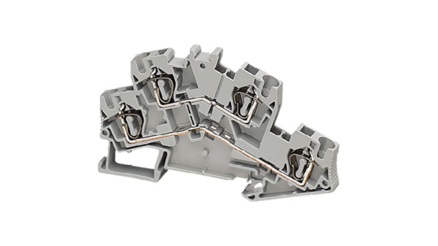 NSYTRR44D | Schneider Electric TRR Series Grey Double Level Terminal ...