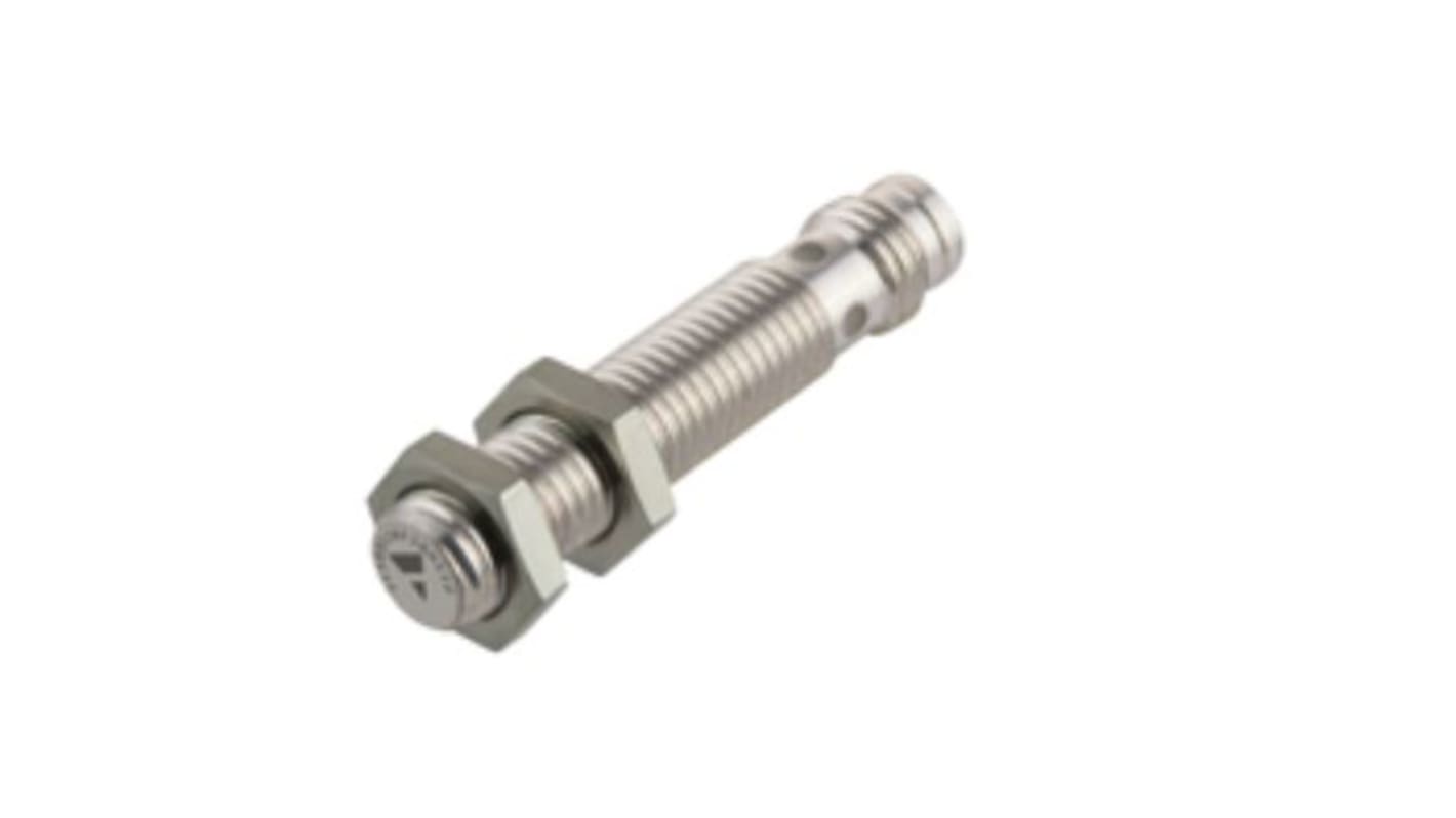 Carlo Gavazzi Inductive Barrel-Style Proximity Sensor, M8 x 1, 2 mm Detection, PNP Output, 30 V, IP67