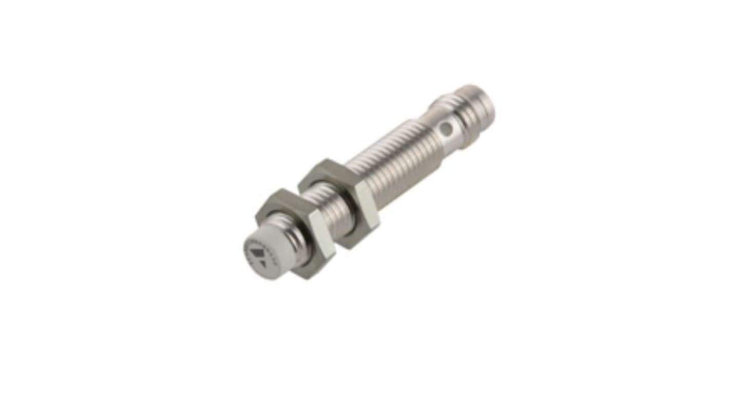 Carlo Gavazzi Inductive Barrel-Style Proximity Sensor, M8 x 1, 4 mm Detection, PNP Output, 30 V, IP67