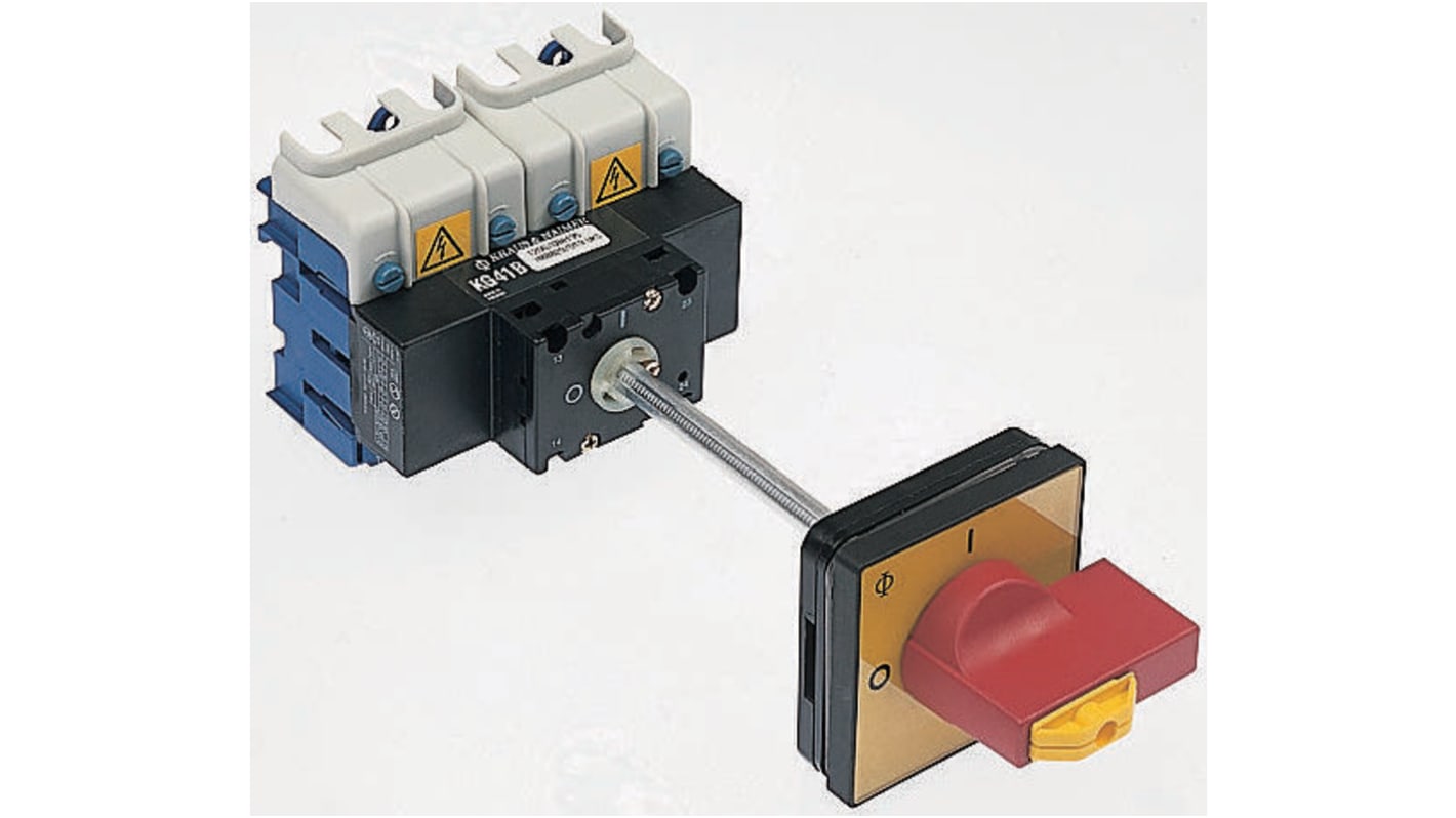 Kraus & Naimer 6P Pole Isolator Switch - 32A Maximum Current, 11kW Power Rating, IP65