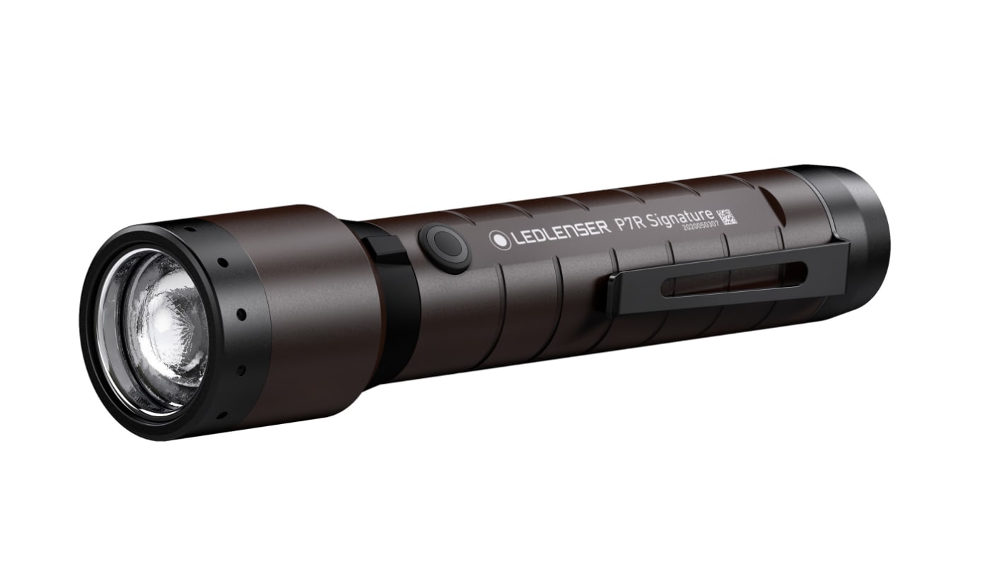 LEDLENSER P7R SIGNATURE Zseblámpa LED Zseblámpa újratölthető, 2000 lm IP68, Fekete Elemlámpa