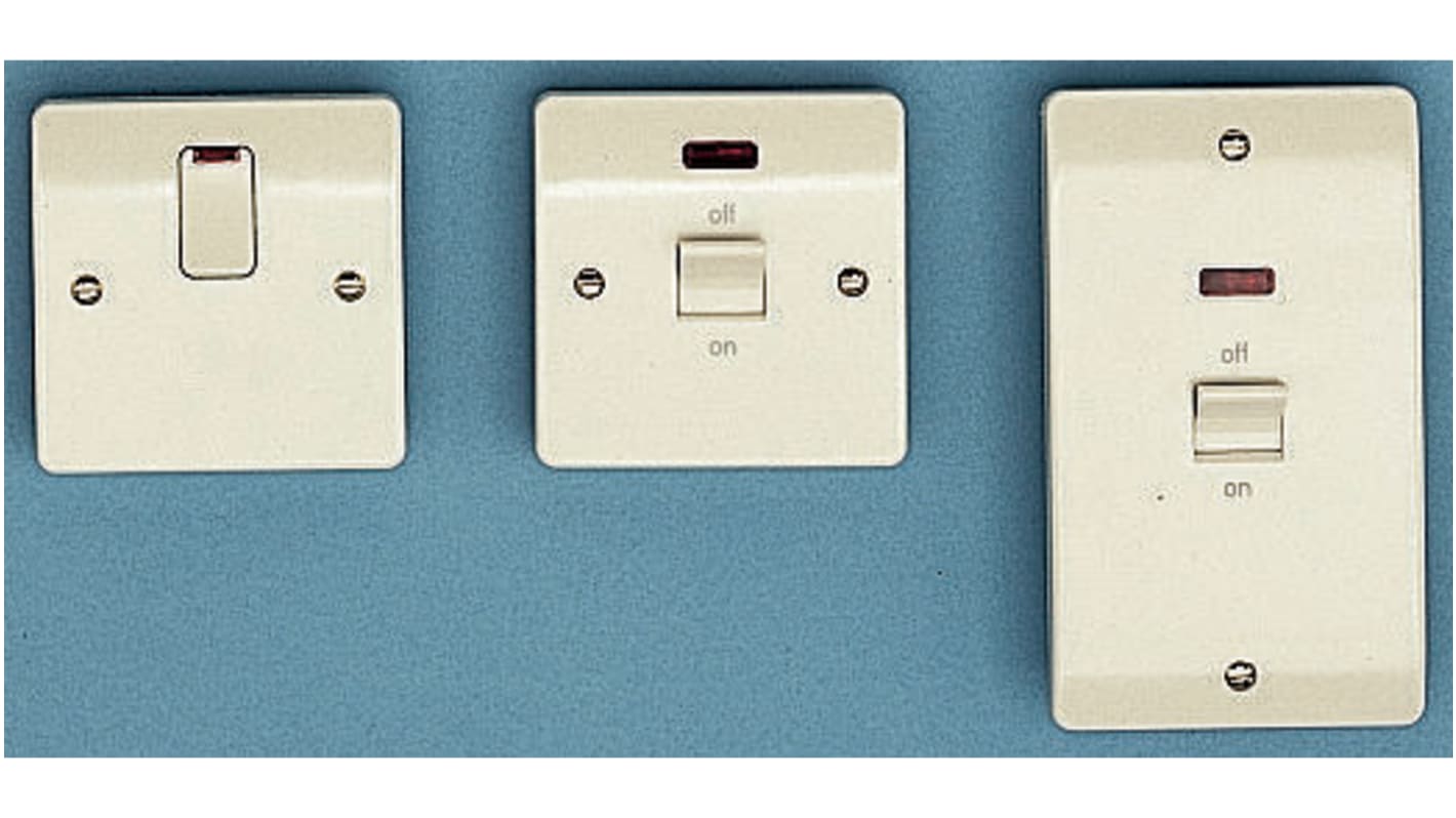 K5423 WHI MK Electric 20A, 2 Gang Fused Spur RS