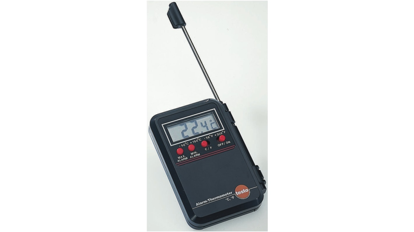 Testo Digital Thermometer, MINI-ALARM, ISO-kalibriert