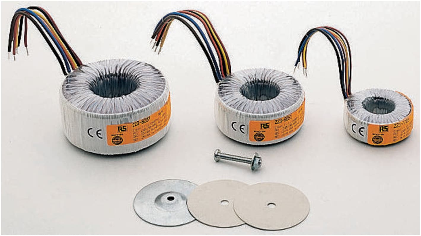 Nuvotem Talema 230V ac, 2 x 18V ac Toroidal Transformer, 160VA 2 Output