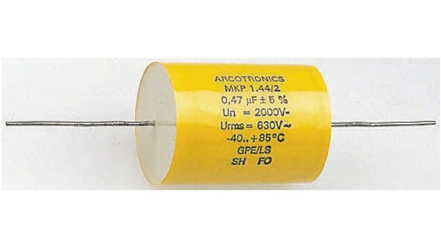 KEMET C4C Metallised Polypropylene Film Capacitor, 3kV dc, ±5%, 33nF, Through Hole