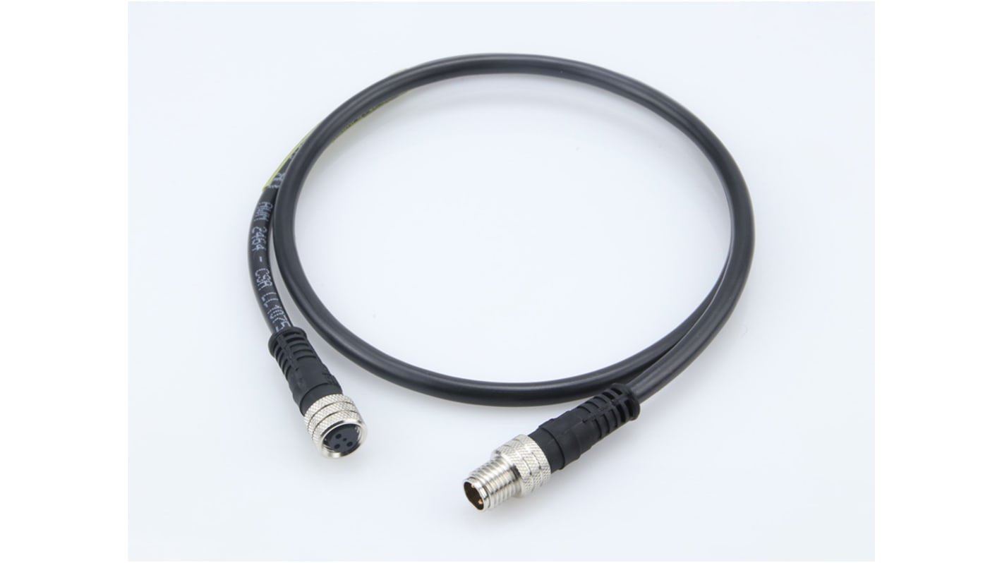 Cable de conexión Brad from Molex, con. A M8, 3 polos, con. B M8, long. 5m