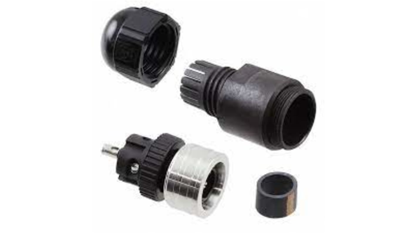 Brad from Molex Circular Connector, 5 Contacts, Cable Mount, M12 Connector, Plug, Male, IP69K, Ultra-Lock Series