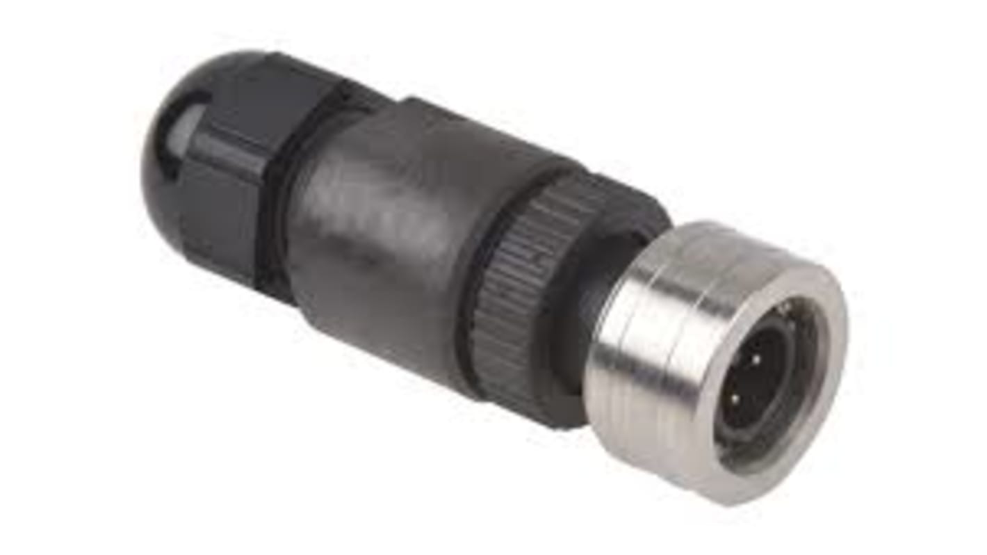 Conector circular Brad from Molex macho serie Ultra-Lock de 4 vías macho, montaje aéreo, IP69K