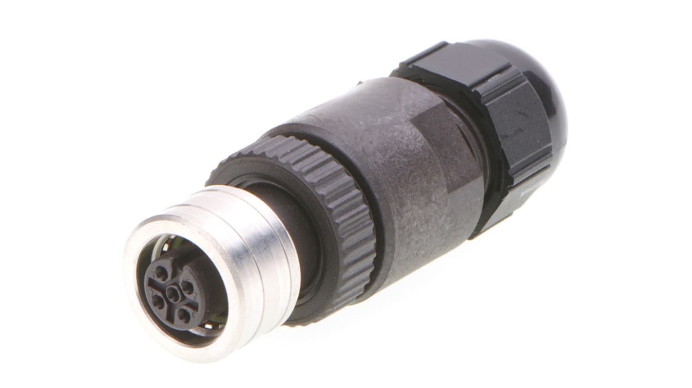 Brad from Molex Circular Connector, 5 Contacts, Cable Mount, M12 Connector, Socket, Female, IP69K, Ultra-Lock Series