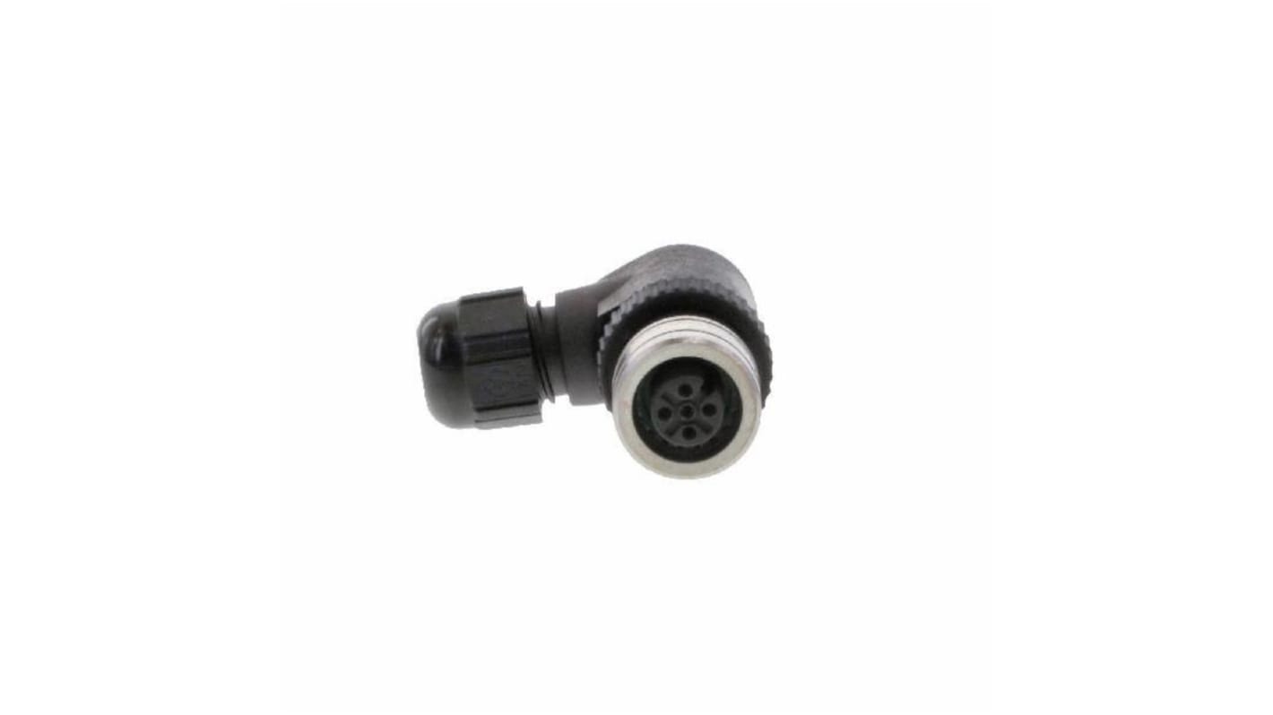 Conector circular Brad from Molex hembra Ángulo de 90° serie Ultra-Lock de 5 vías hembra, montaje aéreo, IP69K