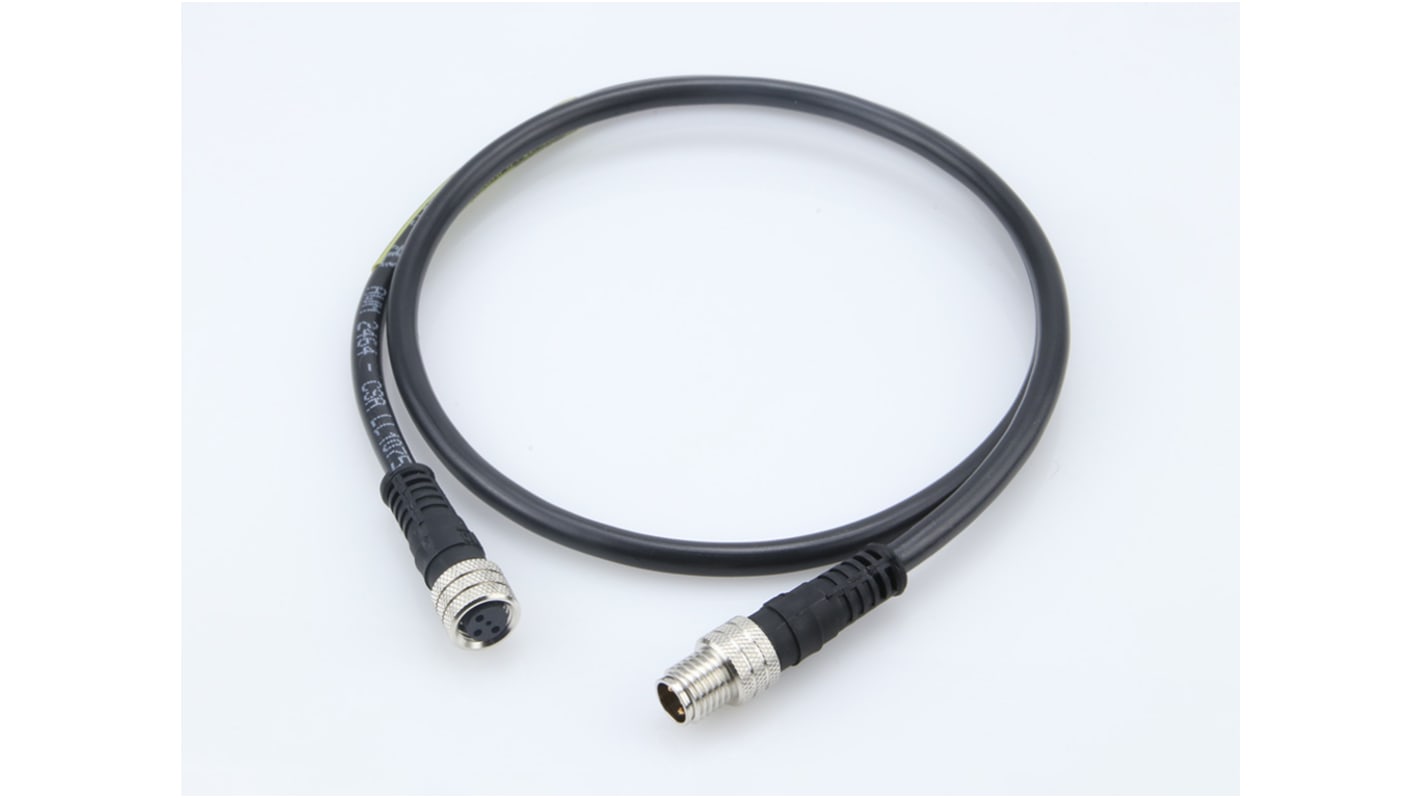 Brad from Molex 4 way M8 to M8 Sensor Actuator Cable, 1m