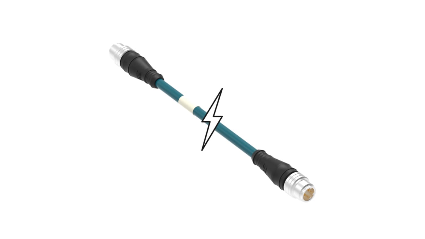 Kabel, A: Mikrozměna (M12), B: Mikrozměna (M12), řada: 130048 Brad from Molex