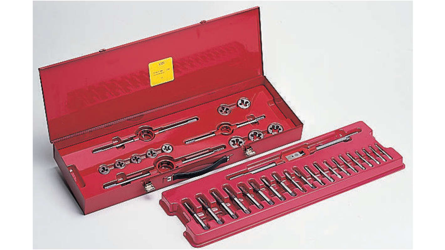 7095 SET Dormer 13Piece Tap & Die Set, M14 M24 Taps, M14 M24
