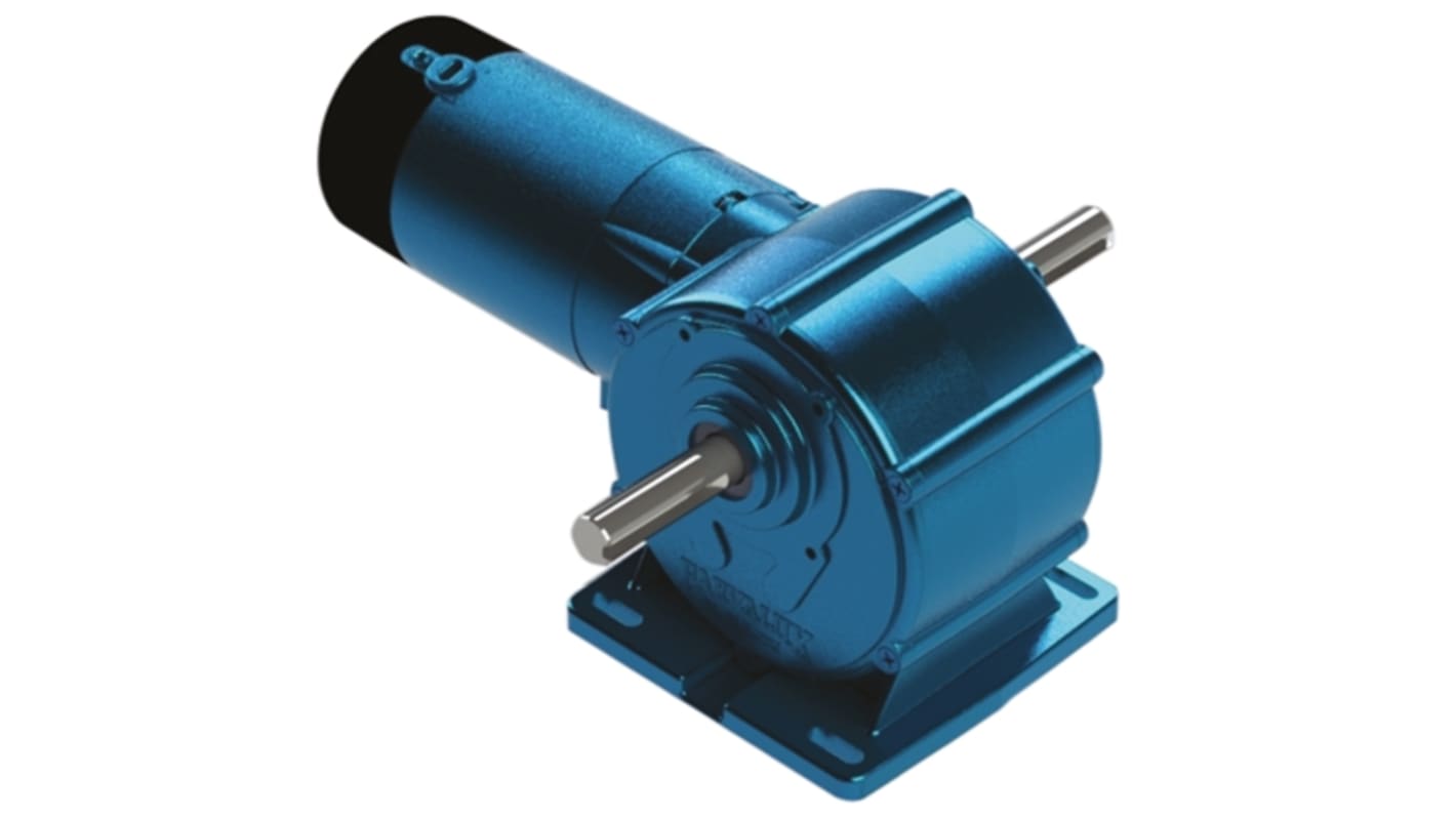 Parvalux, 100 Nm, Brushed DC Geared Motor, Output Speed 1.6 rpm