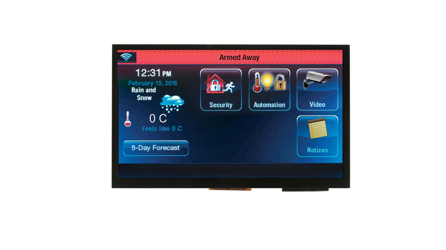 Ecran couleur LCD Midas, 7pouce, interface HDMI, 1024 x 768pixels, rétroéclairage LED écran tactile