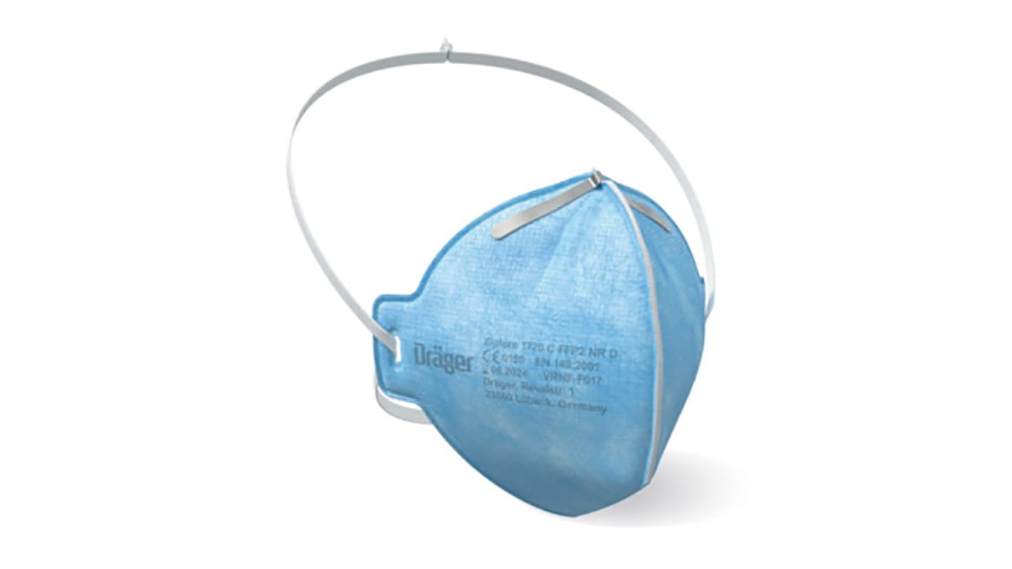 DRAEGER Drager X-plore 1700 Series Face Mask, FFP2, Non-Valved, Fold Flat