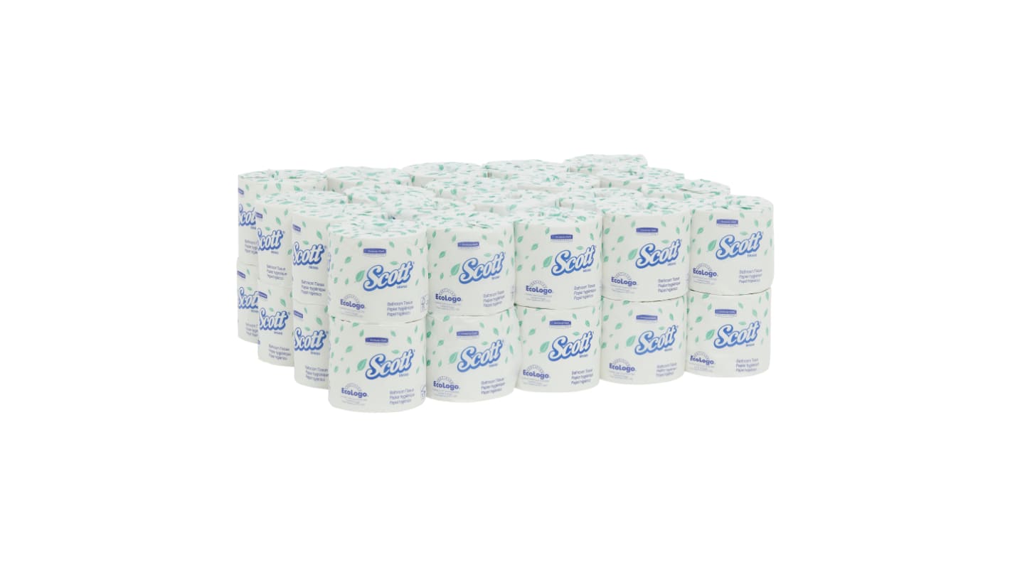 SCOTT 40 rolls of 505 Sheets Toilet Roll, 2 ply