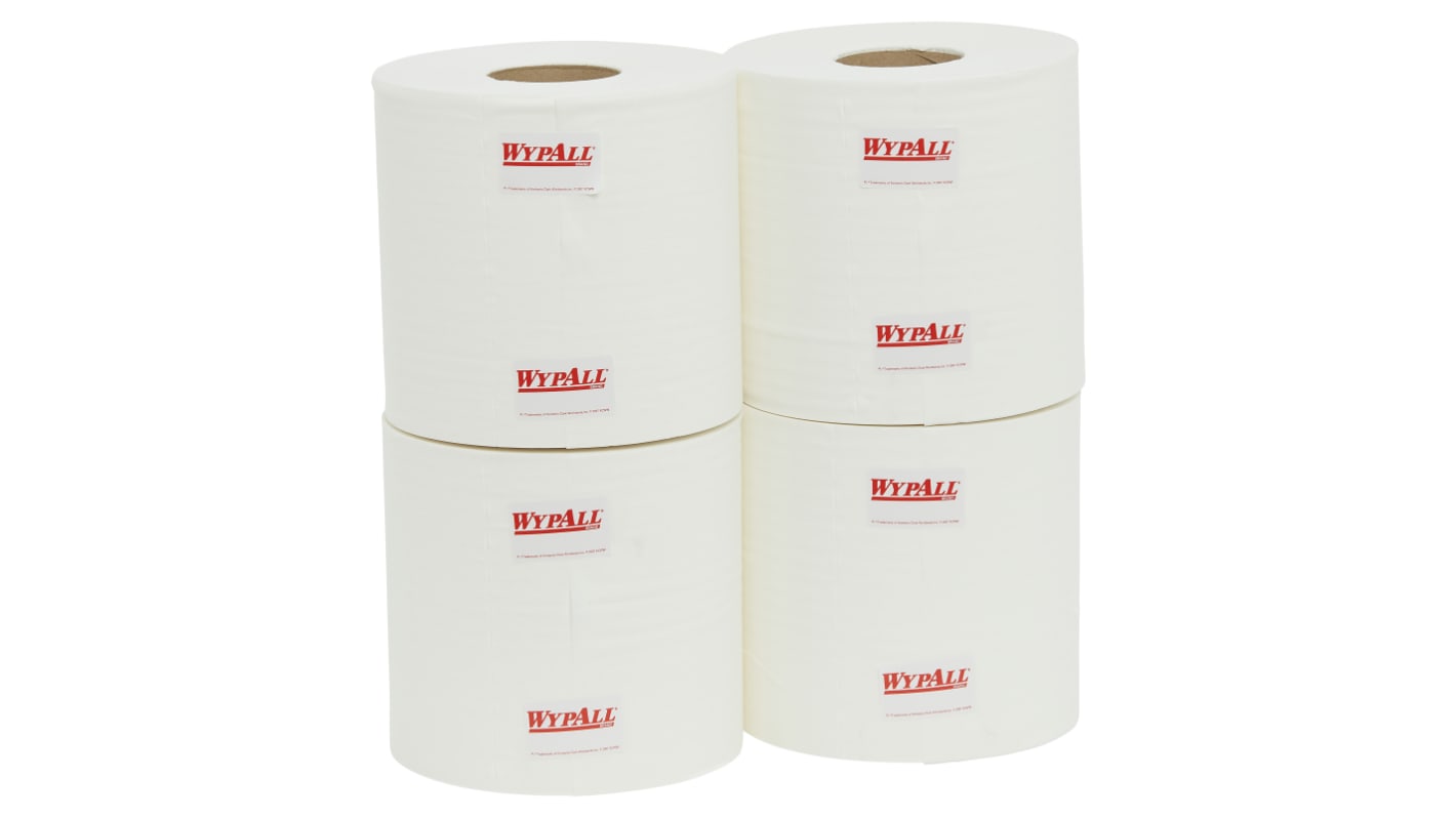 WYPALL L10 Heavy Duty Centrefeed Wiper Roll (94122) Dry Light Cleaning Towel, Centrefeed of 3160