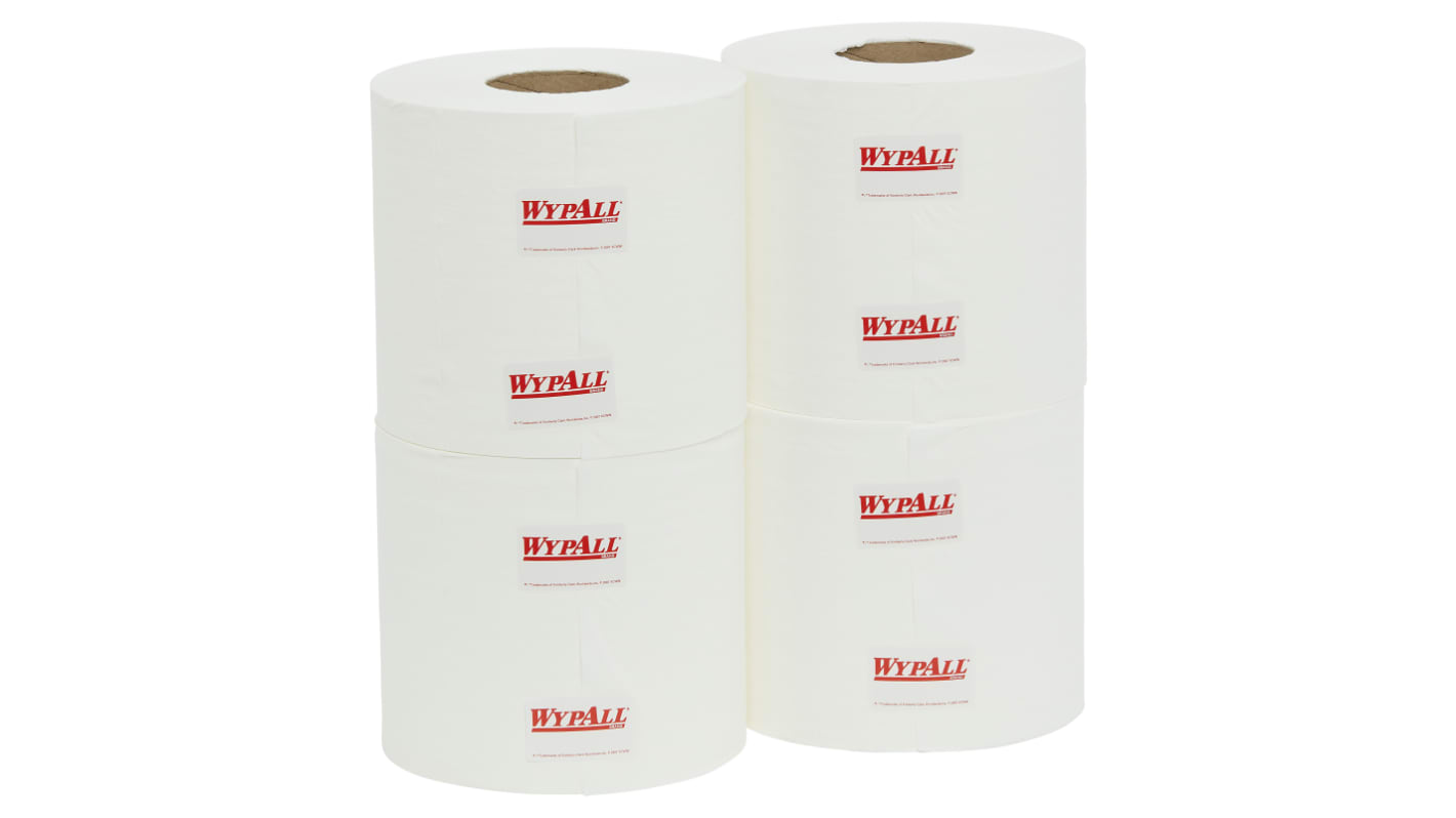 WYPALL L10 Roll Control Centrefeed Wiper Roll (94125) Dry Light Cleaning Towel, Centrefeed of 3160