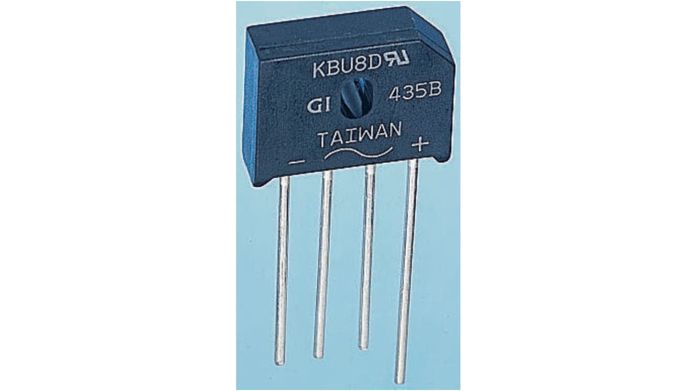 Taiwan Semiconductor Bridge Rectifier, 8A, 600V, 4-Pin