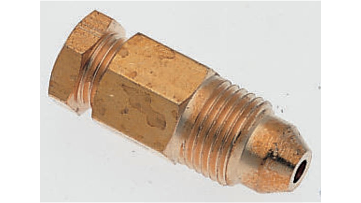 Norgren 22 Series Straight Tube-to-Tube Adaptor, 1/4 in to 3/16 in, Tube-to-Tube Connection Style