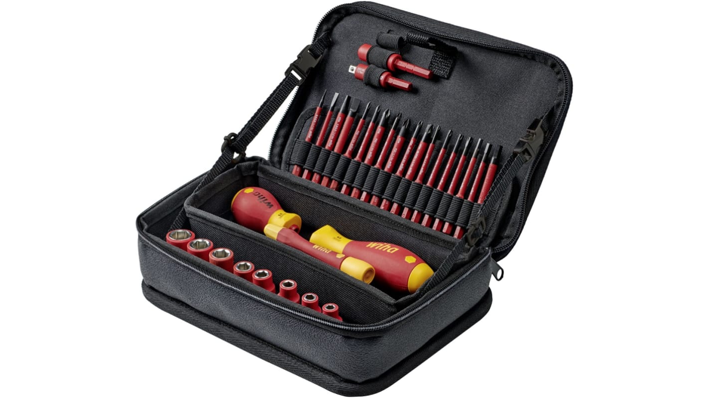 Wiha 32 Piece Electricians Tool Kit with Bag, VDE Approved