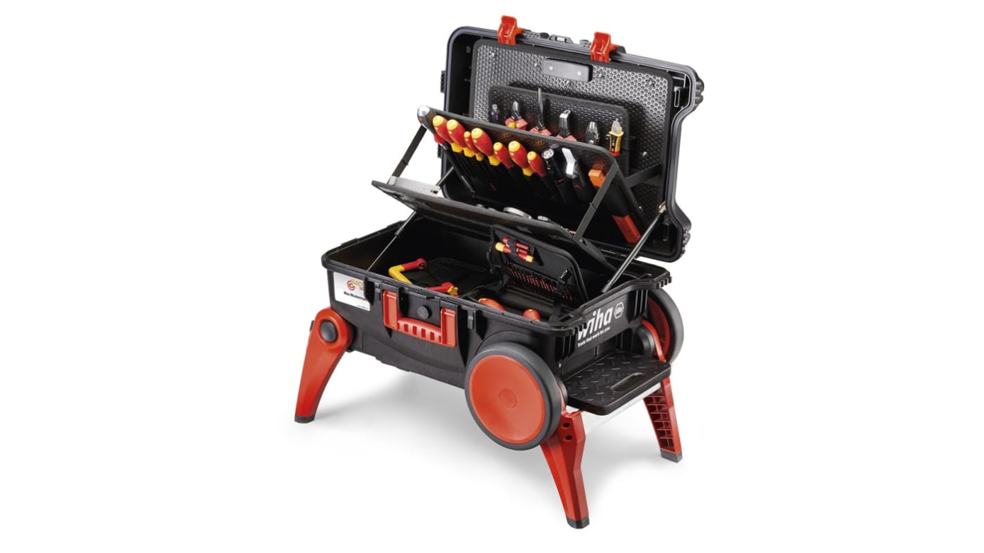 Wiha 106 Piece Electricians Tool Kit with Case, VDE Approved